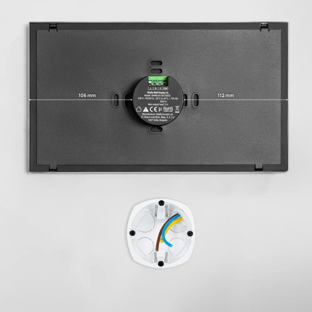 Wyświetlacz ścienny Shelly XL